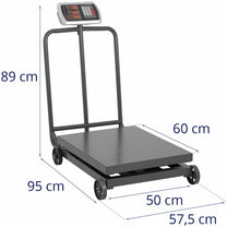 Food Service – Industrial platform scale on wheels 600 kg - Carlat
