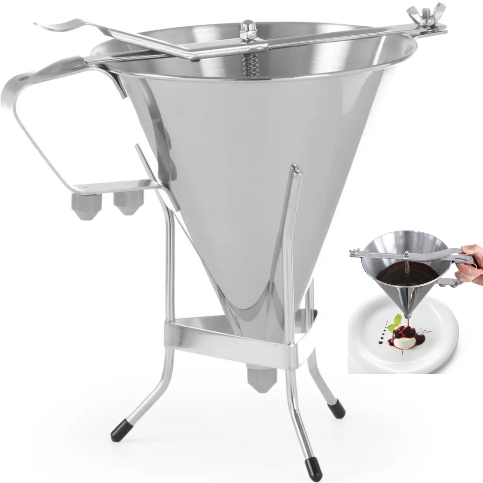 Food Service – Kitchen Line - Hendi 551813 steel dispenser - Carlat