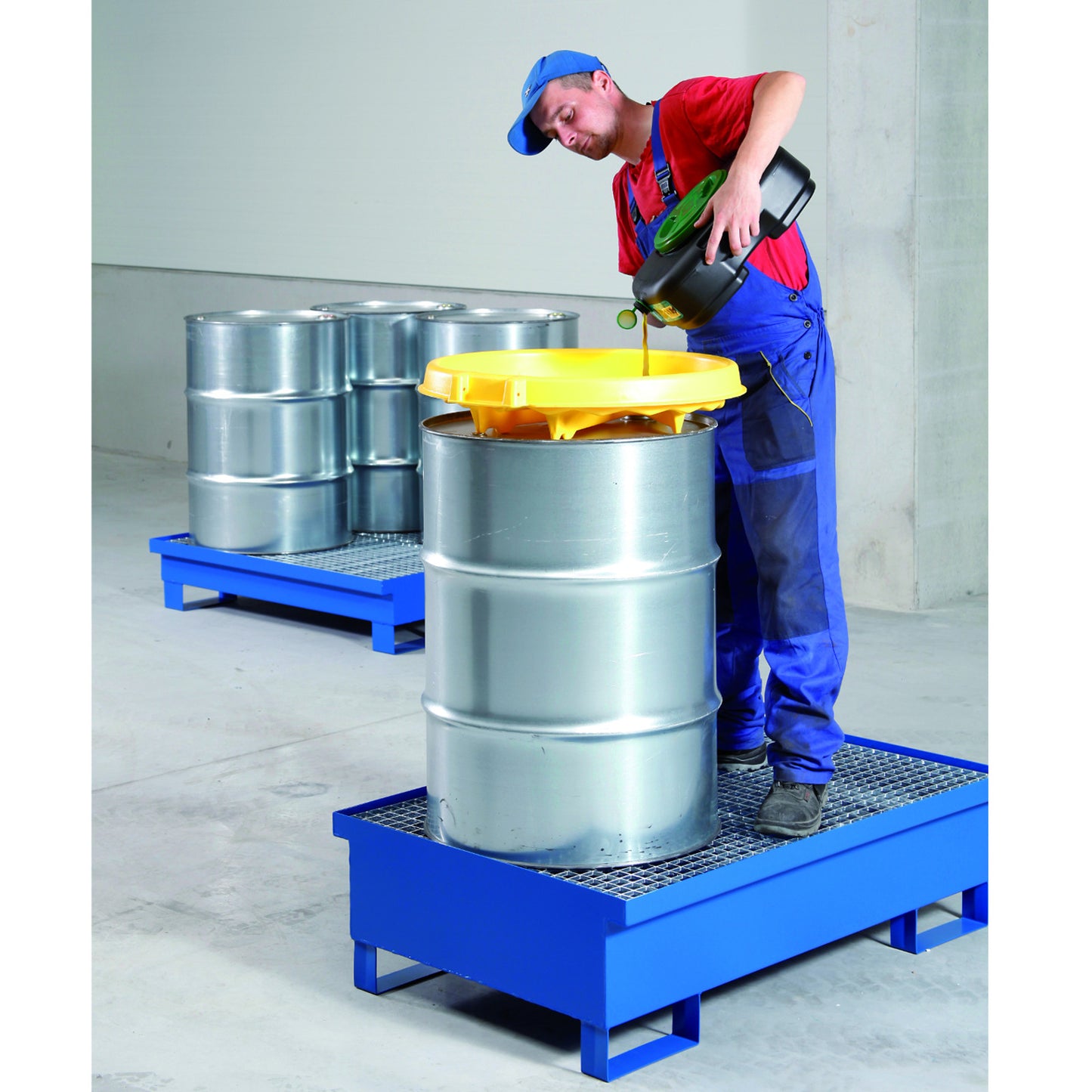 Food Service – Metal spill tub for 2 barrels 200L - Carlat