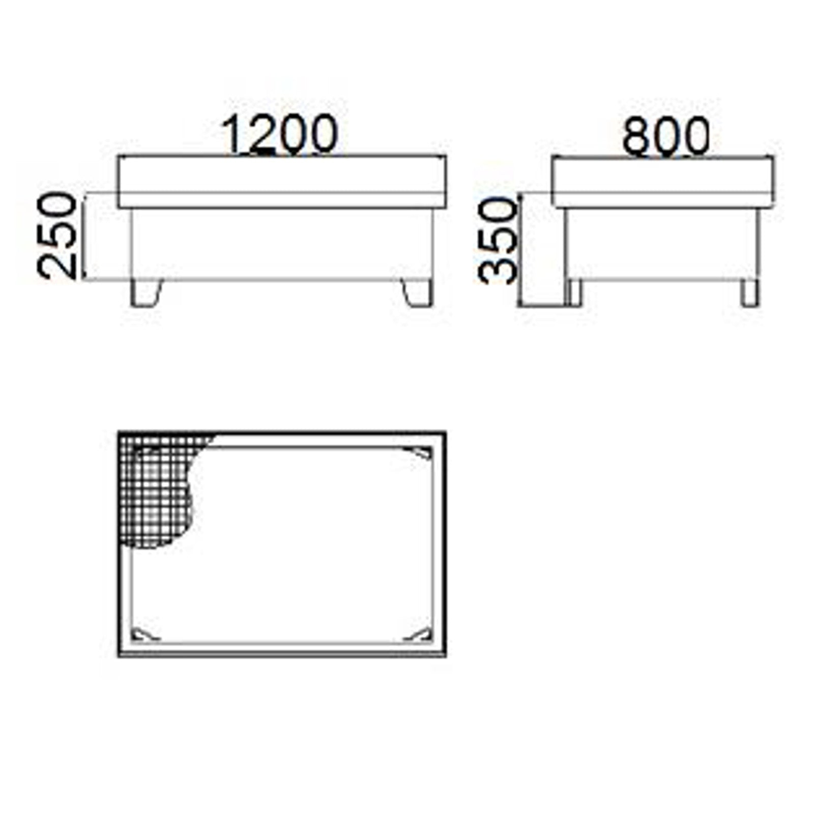 Food Service – Metal spill tub for 2 barrels 200L - Carlat