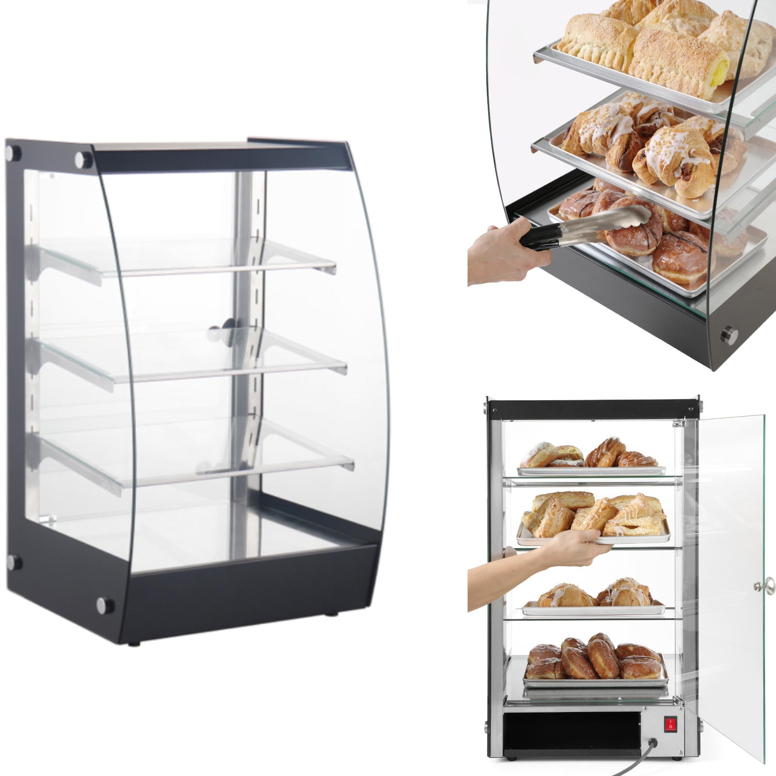 Food Service – Neutral self-service display cabinet for presenting and - Carlat