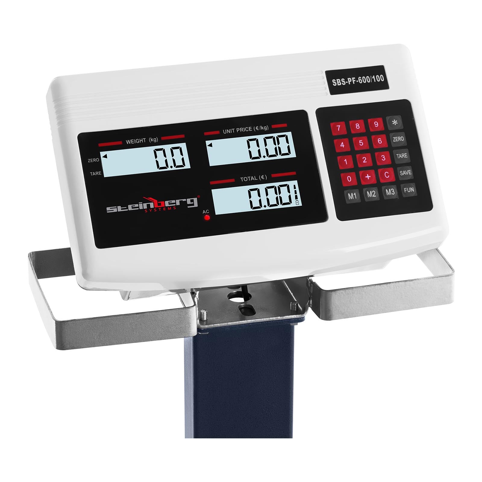 Food Service – Waga platformowa magazynowa z kółkami SBS-PF-600/100 LCD - Carlat