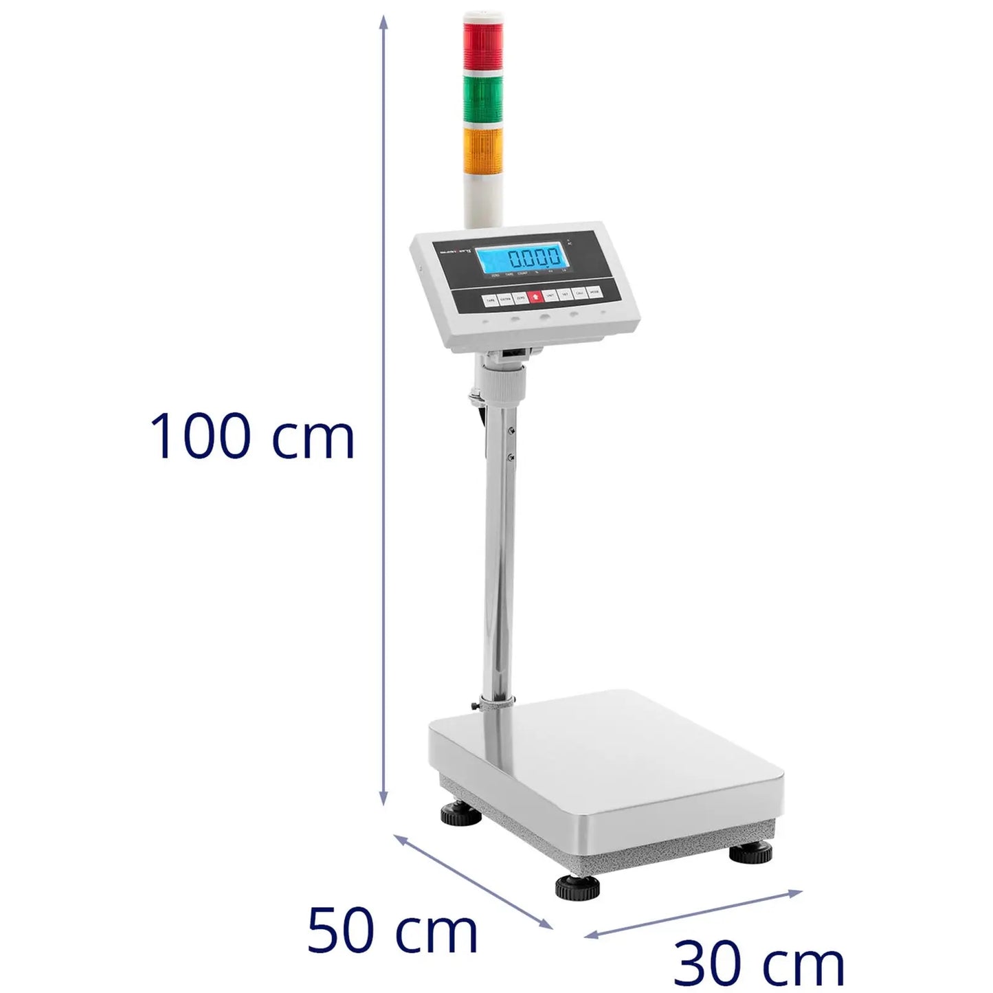 Food Service – Warehouse platform scale with LCD light column - Carlat
