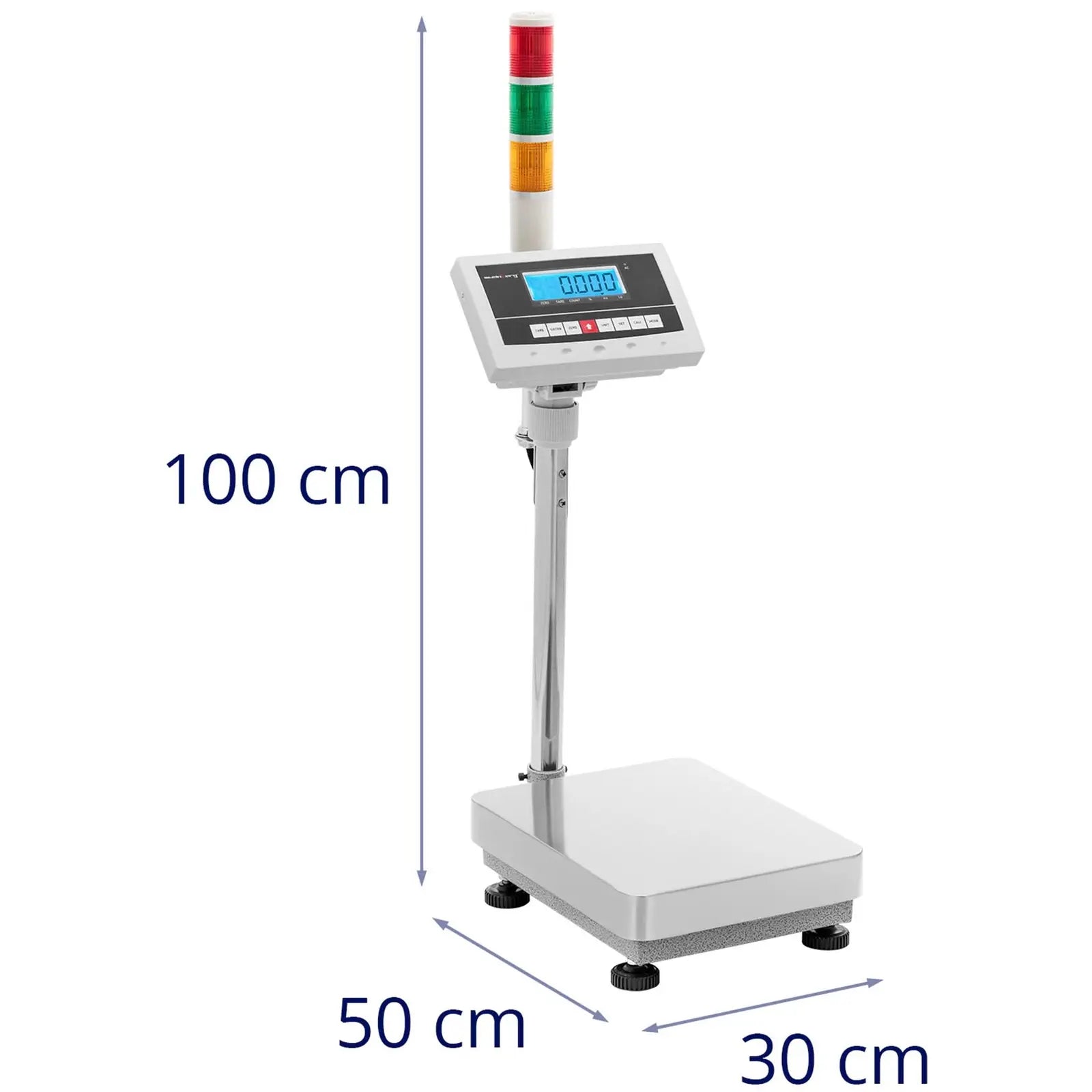 Food Service – Warehouse platform scale with LCD light column - Carlat