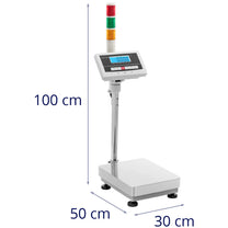 Food Service – Warehouse platform scale with LCD light column - Carlat