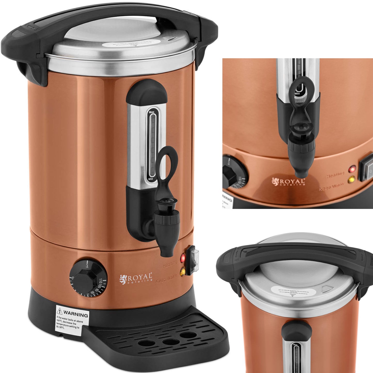 Food Service – Water heater with double walls and drainer - Carlat