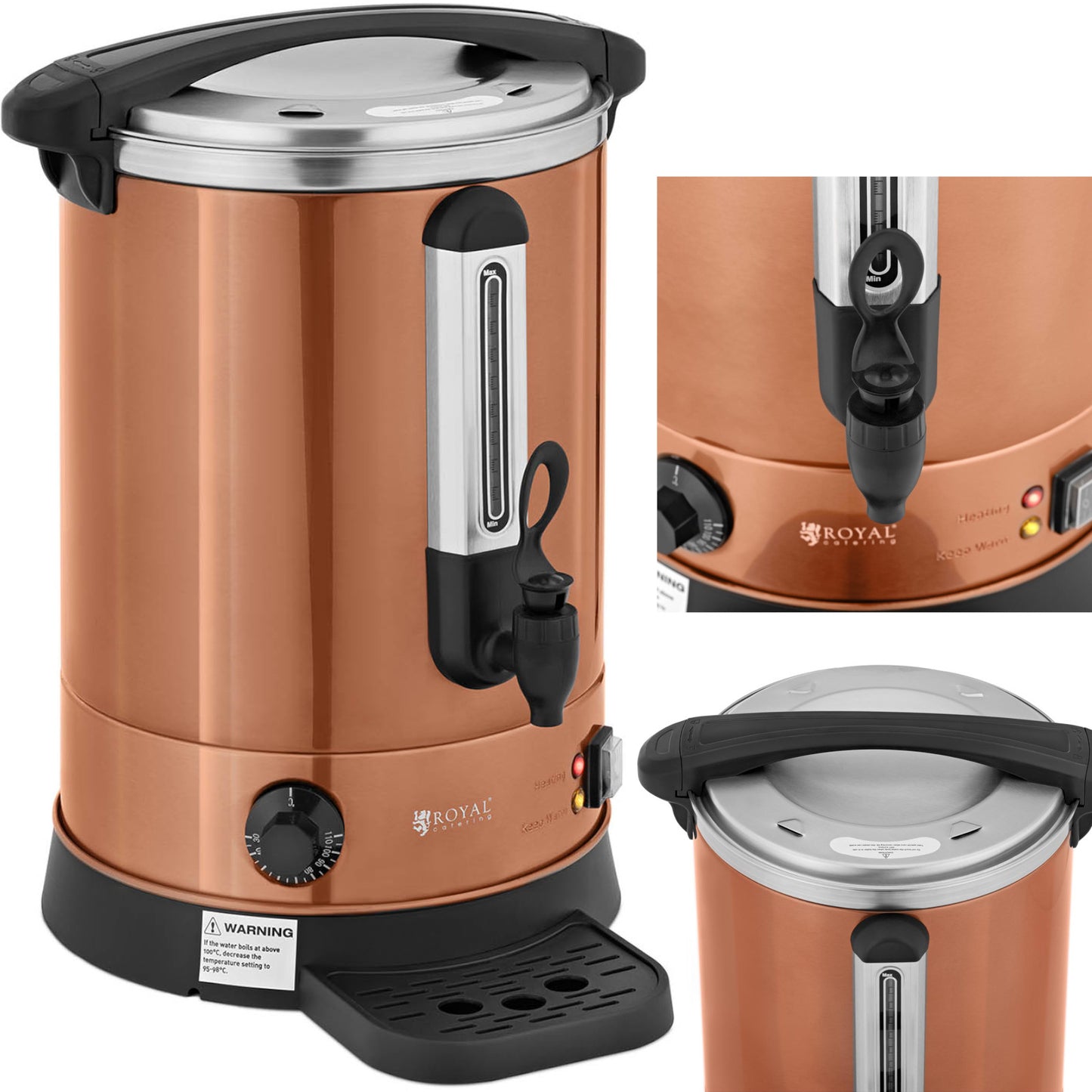 Food Service – Water heater with double walls and drainer - Carlat