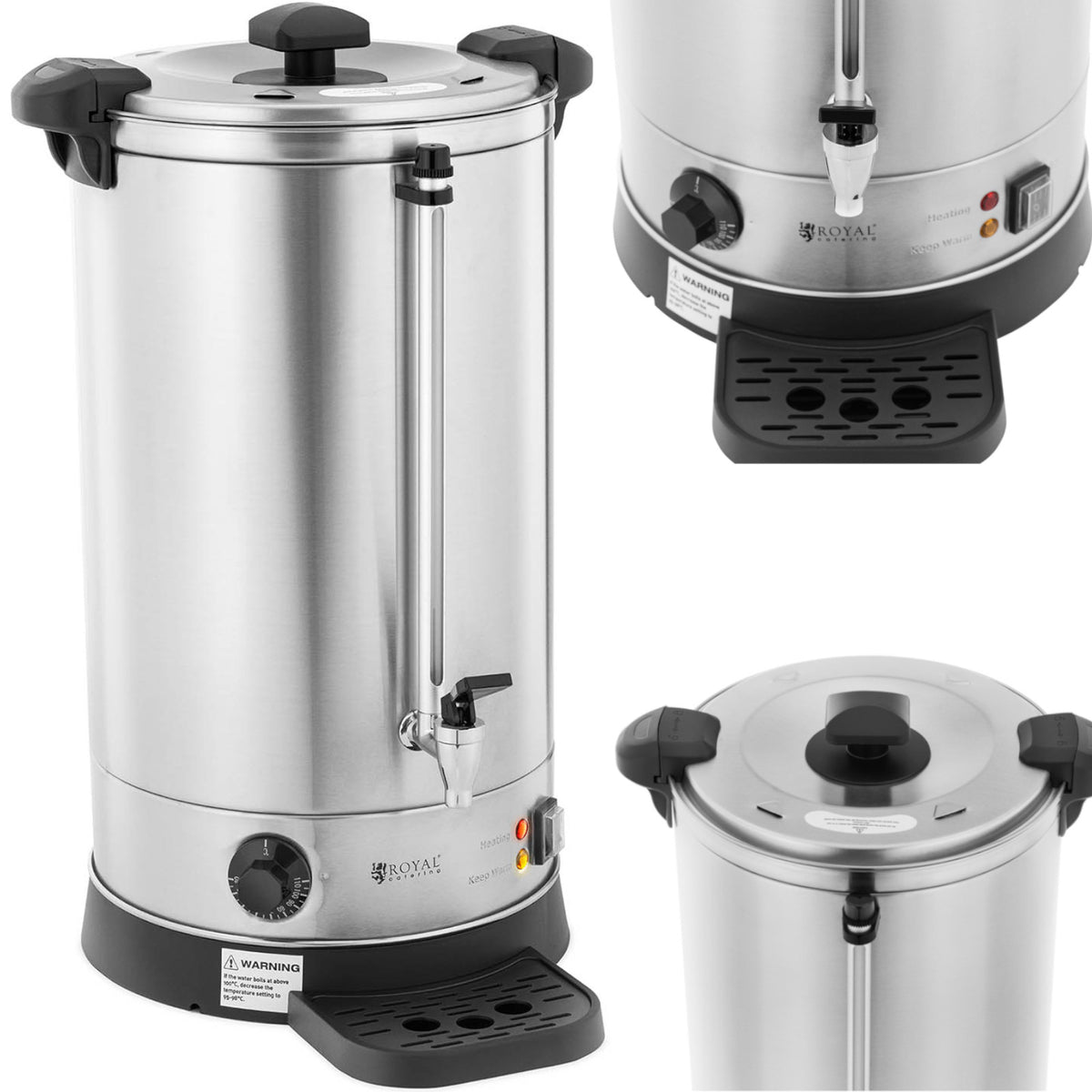 Food Service – Water heater with double walls and drainer - Carlat