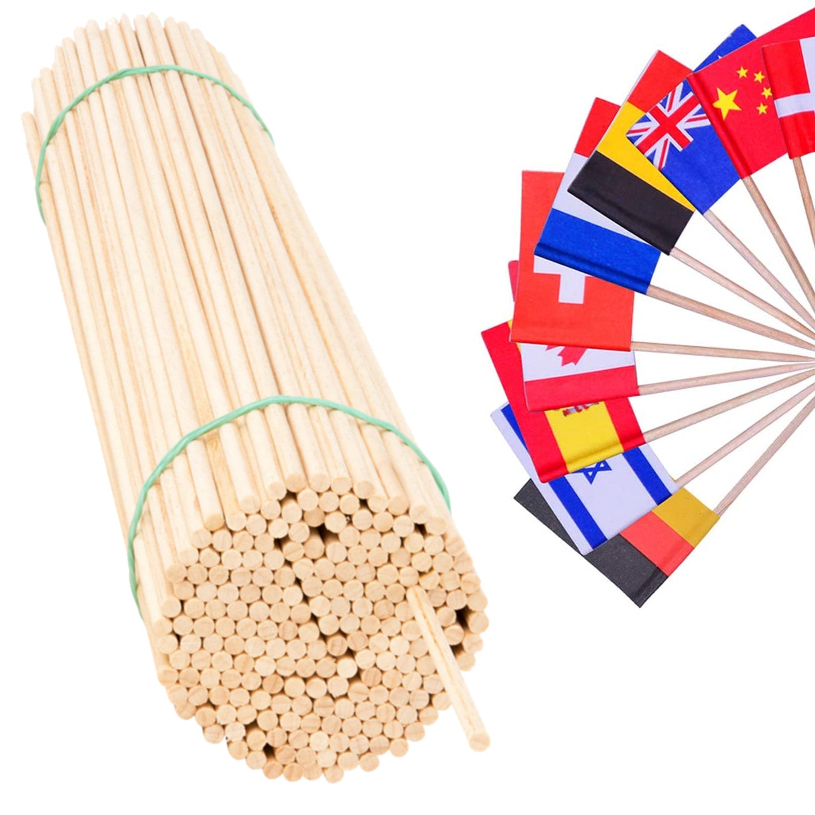 Food Service – Wooden beech flag sticks for pennants, 50 - Carlat