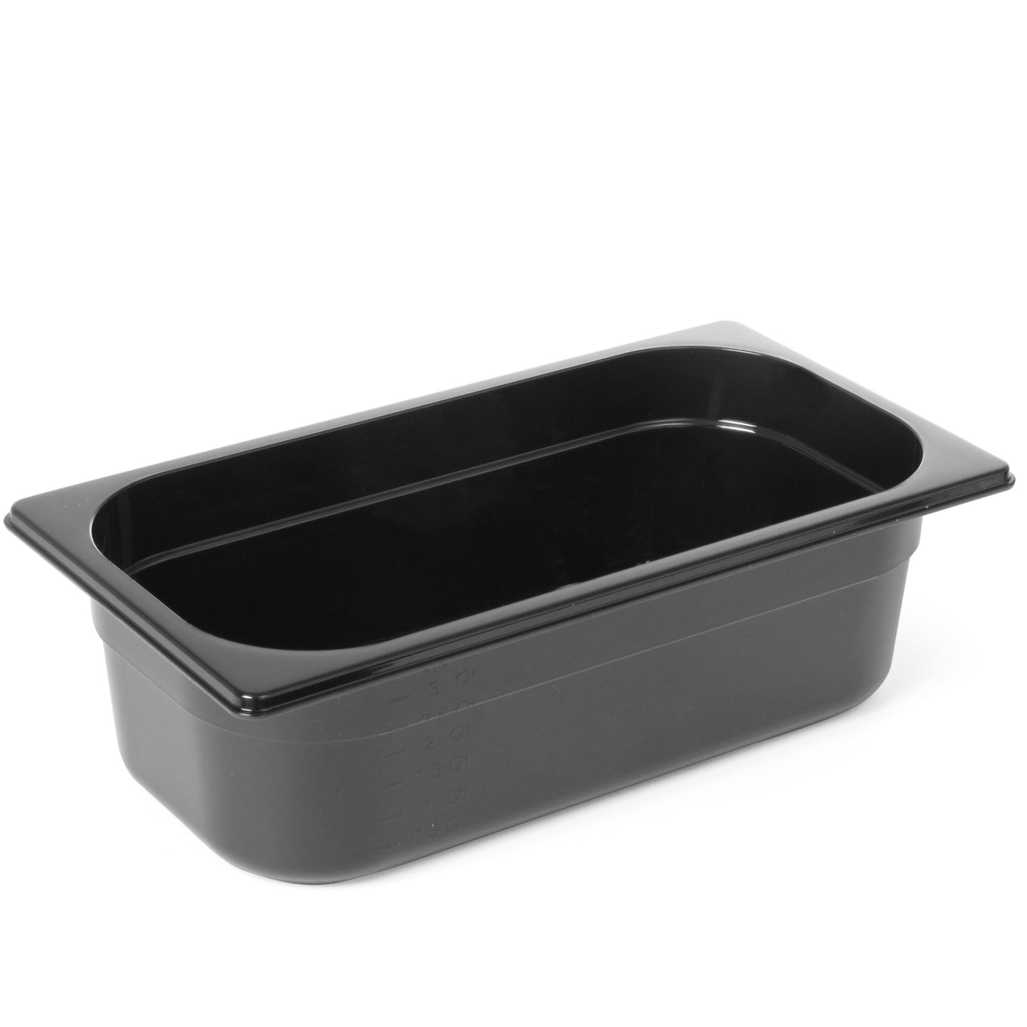 Food Storage Containers – Black polycarbonate container GN 1/4 height - Carlat