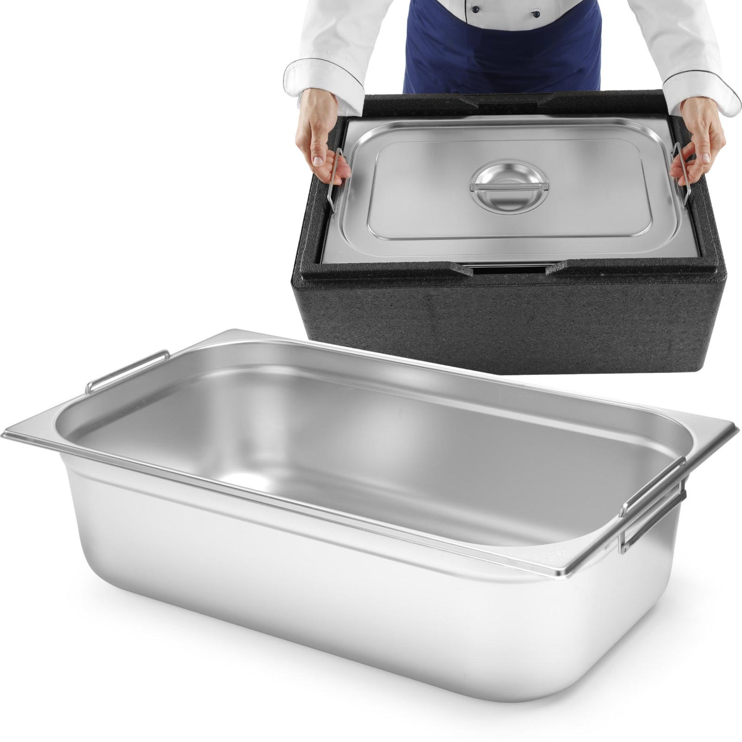 Food Storage Containers – Catering container GN 1/1 with retractable - Carlat