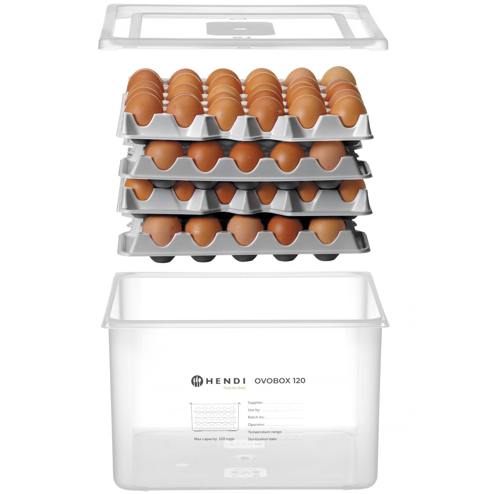 Food Storage Containers – Egg container 8 trays for 120 - Carlat