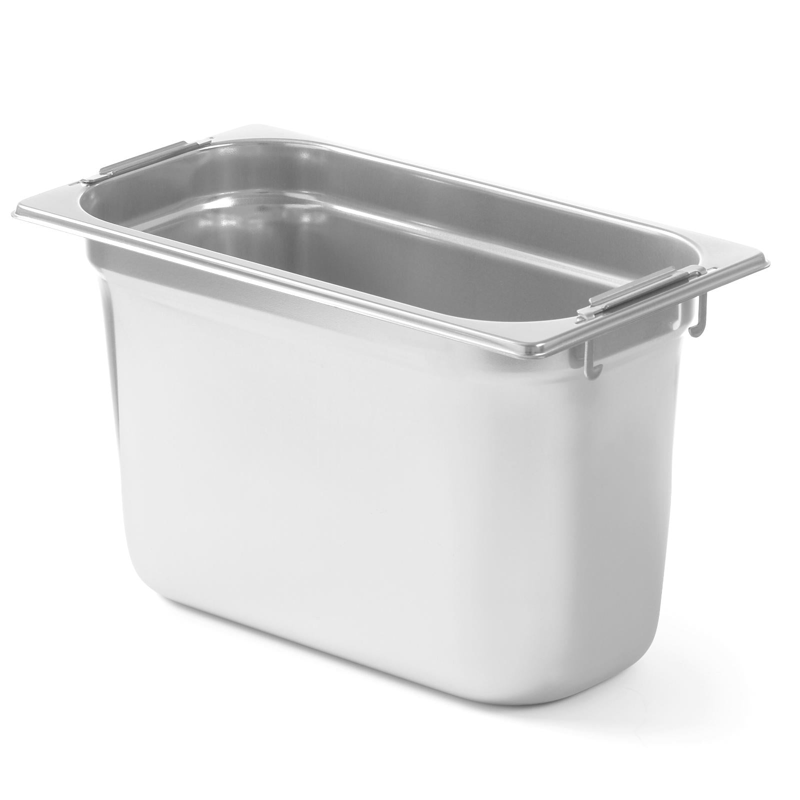 Food Storage Containers – GN container with retractable handles, stainless - Carlat
