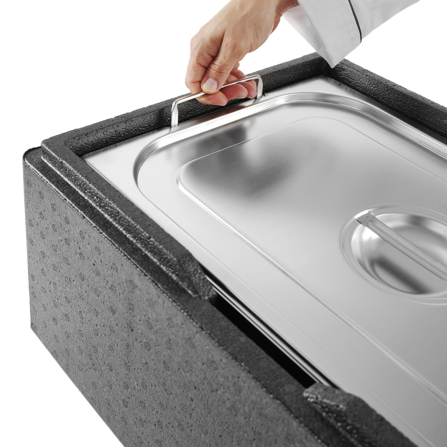 Food Storage Containers – GN container with retractable handles, stainless - Carlat