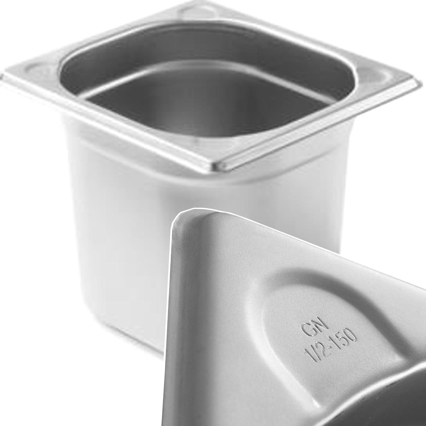 Food Storage Containers – Kitchen Line GN 1/6 steel container, - Carlat