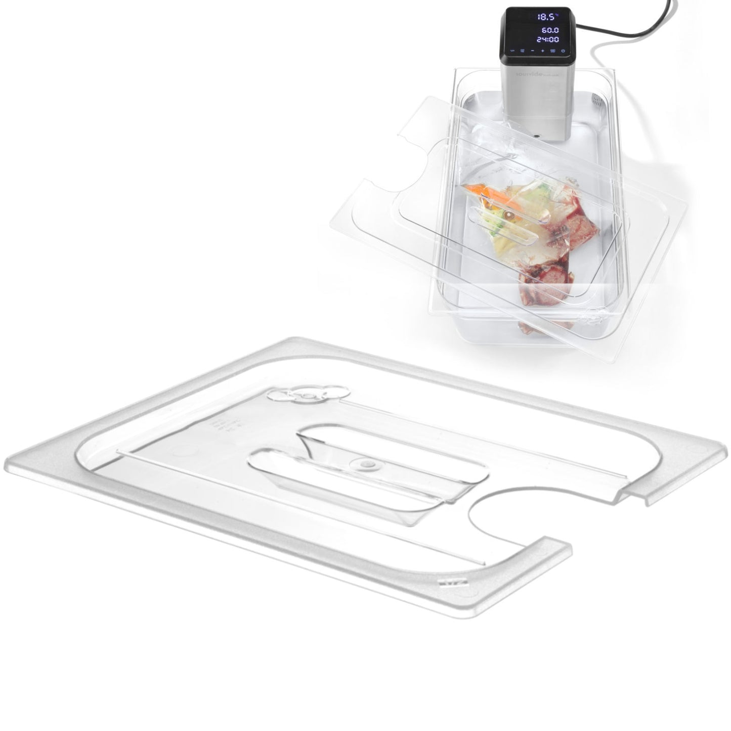 Food Storage Containers – Polycarbonate lid with cutout for Sous-Vide - Carlat
