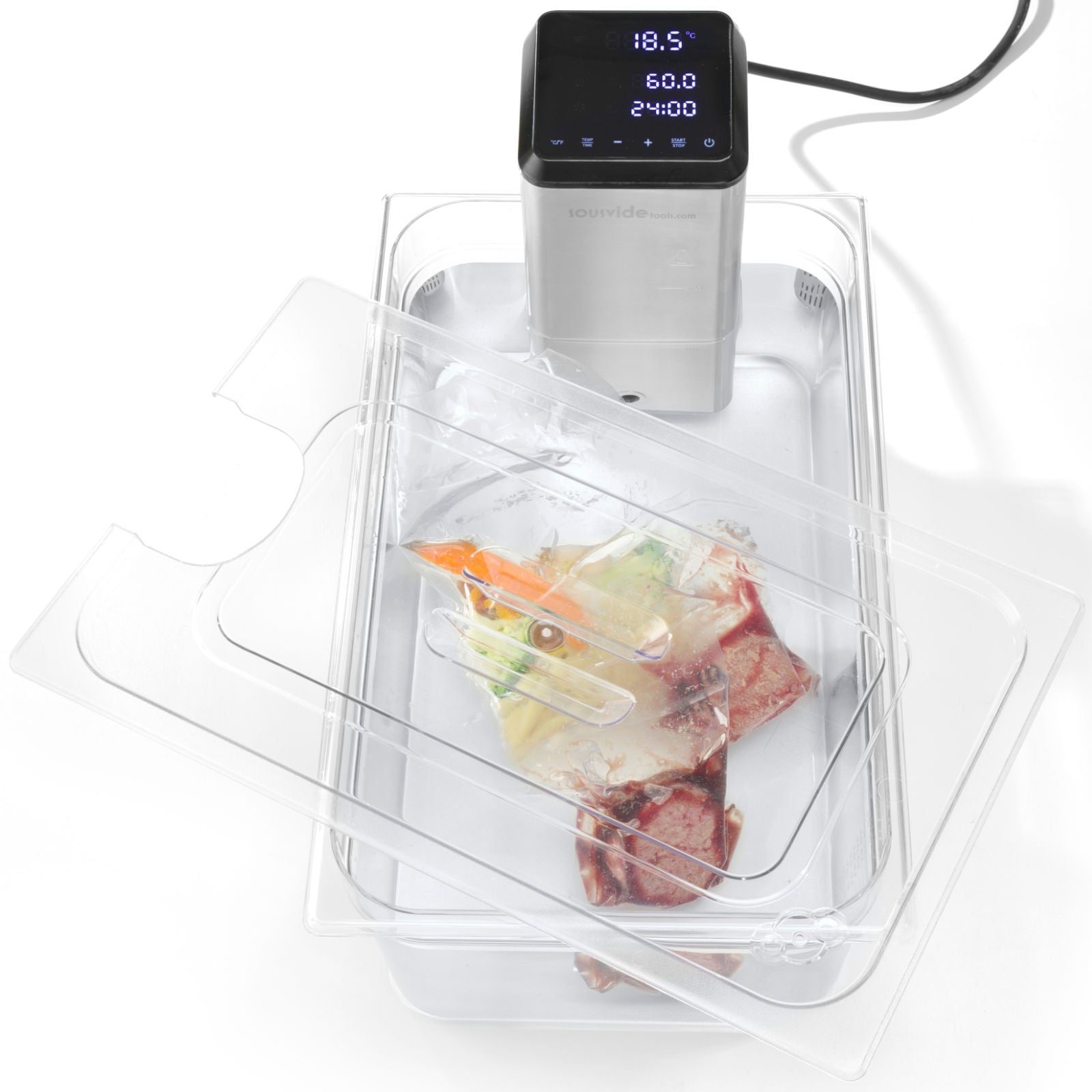 Food Storage Containers – Polycarbonate lid with cutout for Sous-Vide - Carlat