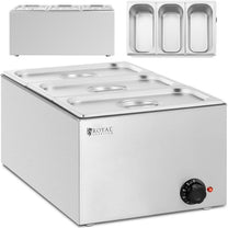 Food Warmers – Bain-marie electric heater 3 x GN 1/3 - Carlat