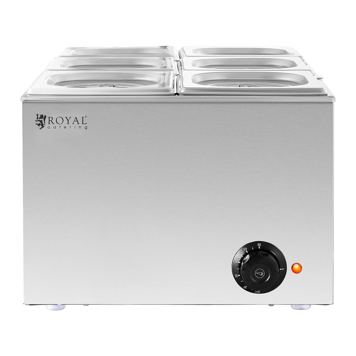 Food Warmers – Bain-marie electric heater 6 x GN 1/6 - Carlat