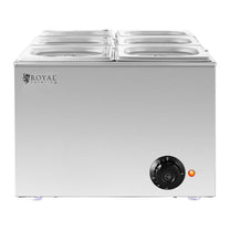 Food Warmers – Bain-marie electric heater 6 x GN 1/6 - Carlat