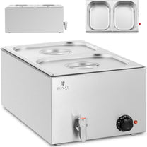 Food Warmers – Bain marie electric heater with tap 2 - Carlat
