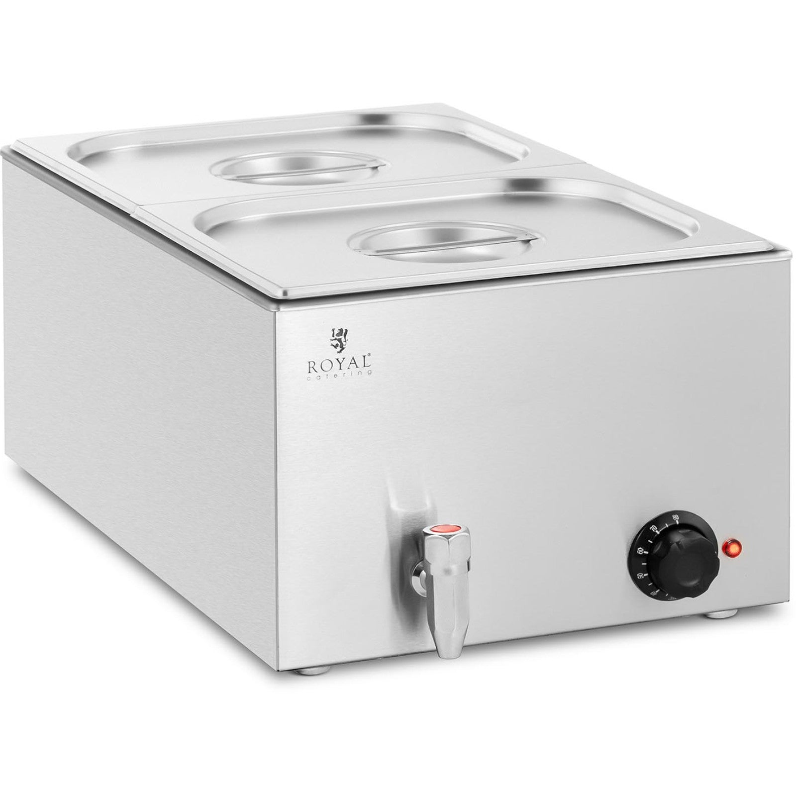 Food Warmers – Bain marie electric heater with tap 2 - Carlat