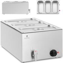 Food Warmers – Bain marie electric heater with tap 2 - Carlat
