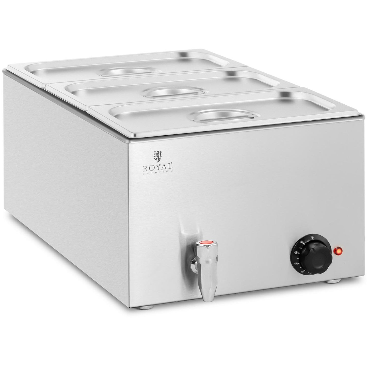 Food Warmers – Bain marie electric heater with tap 2 - Carlat