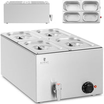 Food Warmers – Bain marie electric heater with tap 4 - Carlat