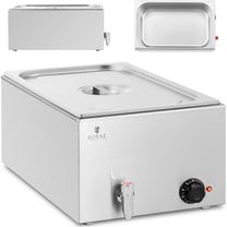 Food Warmers – Bain-marie electric heater with tap GN 1/1 - Carlat