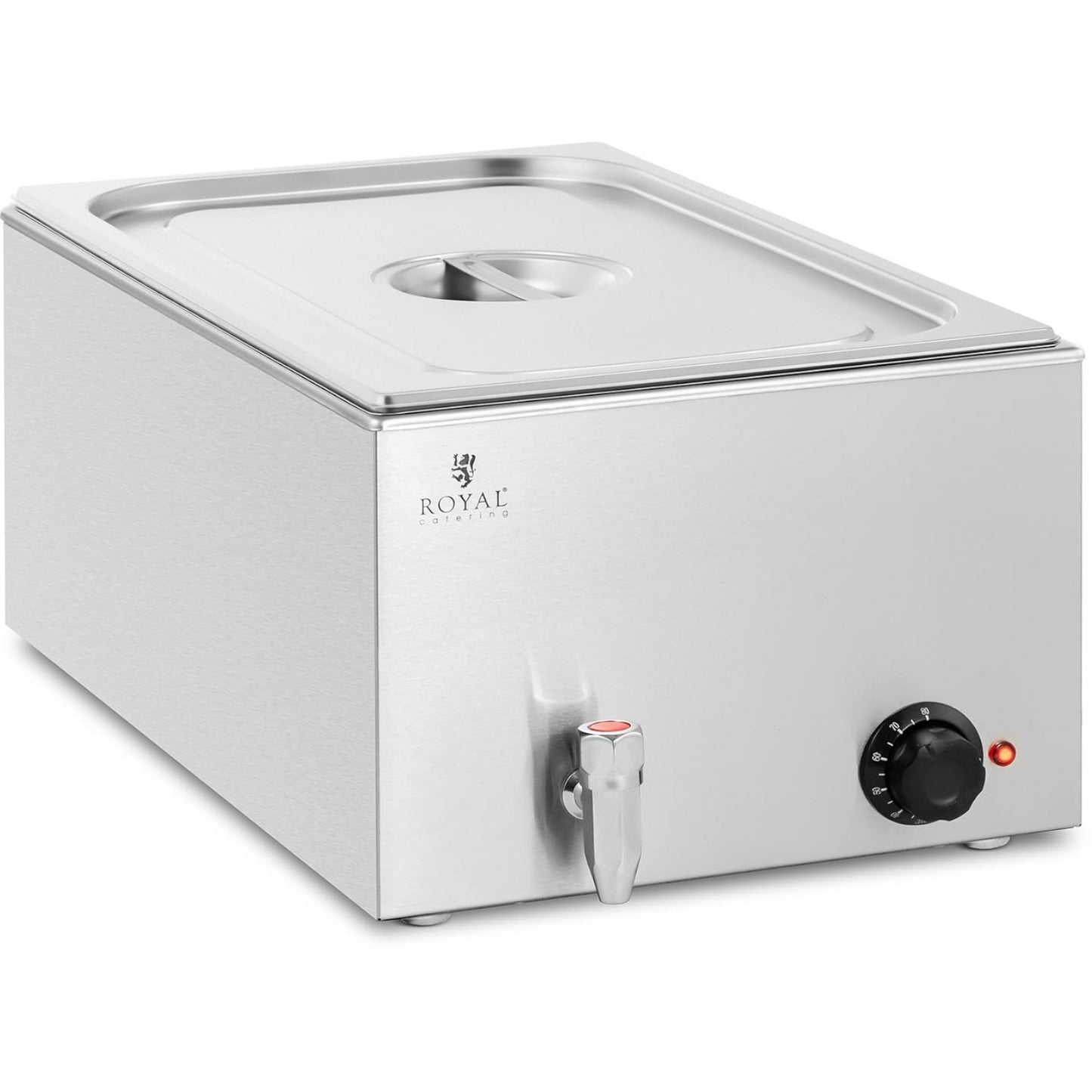 Food Warmers – Bain-marie electric heater with tap GN 1/1 - Carlat