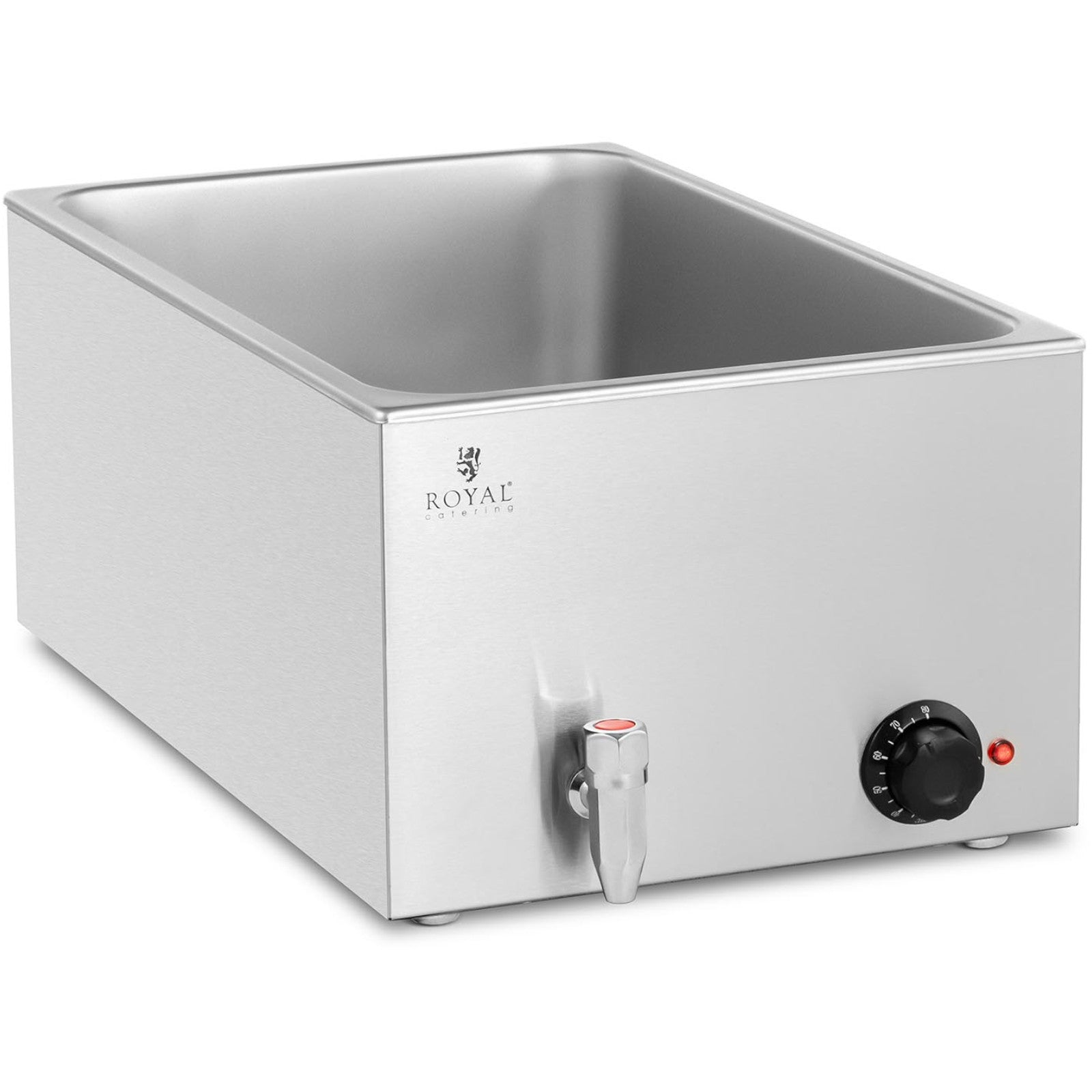 Food Warmers – Bain-marie electric heater with tap for GN - Carlat