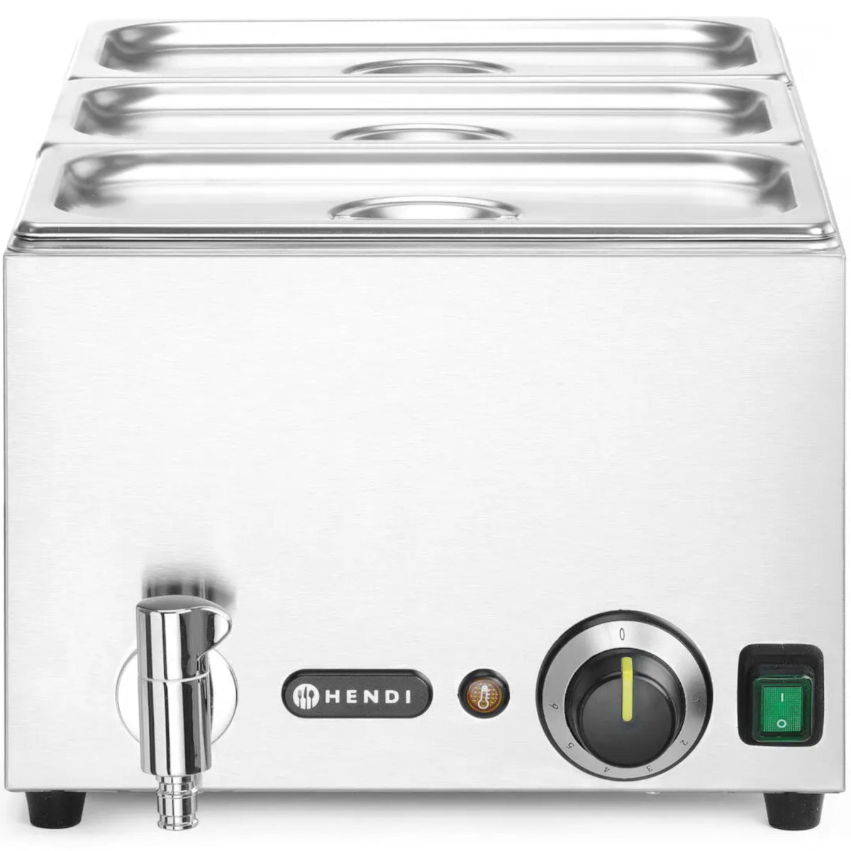 Food Warmers – Bain-marie food warmer with tap 3x GN - Carlat