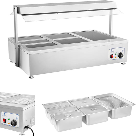 Food Warmers – Dry bain marie heater without water, free-standing - Carlat