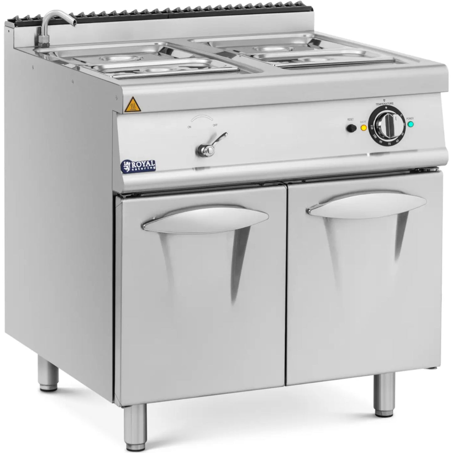 Food Warmers – Electric bain marie with cabinet and tap - Carlat