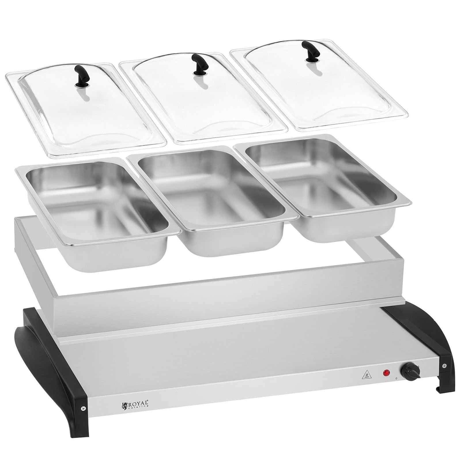 Food Warmers – Electric food warmer for 3 containers 400W - Carlat