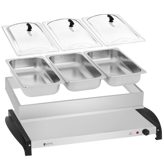 Food Warmers – Electric food warmer for 3 containers 400W - Carlat