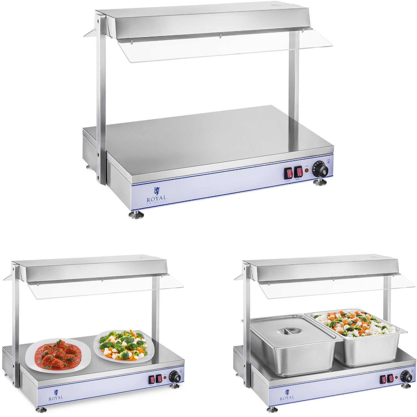 Food Warmers – Electric hob heating tray compact 2 halogen - Carlat