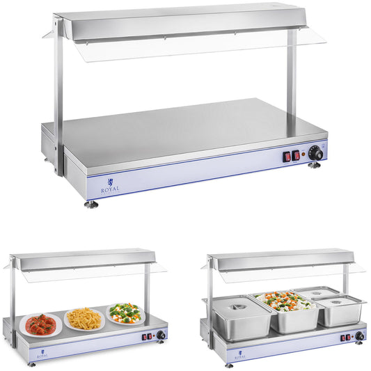 Food Warmers – Electric hob heating tray compact 3 halogen - Carlat