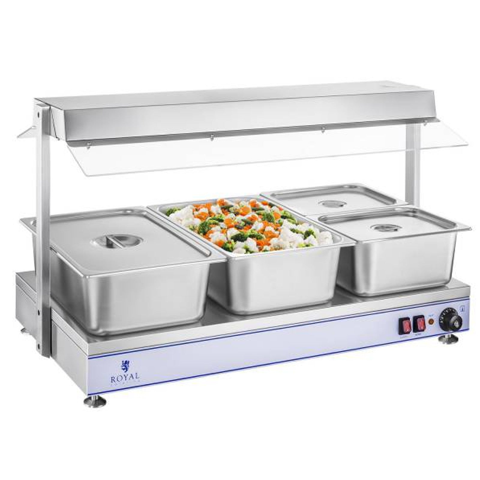 Food Warmers – Electric hob heating tray compact 3 halogen - Carlat
