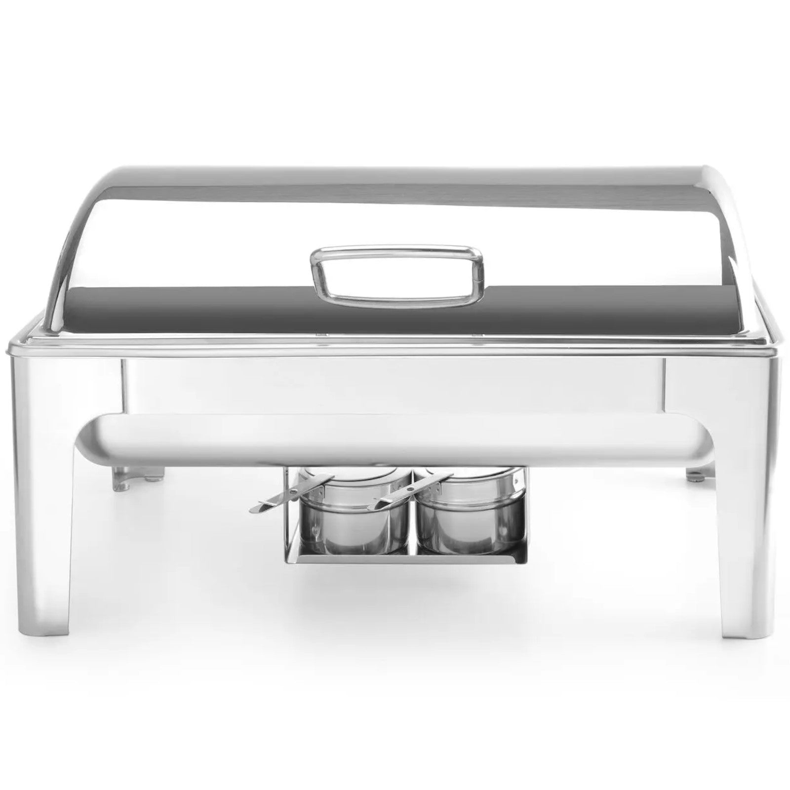 Food Warmers – Food warmer with candle paste, polished steel - Carlat