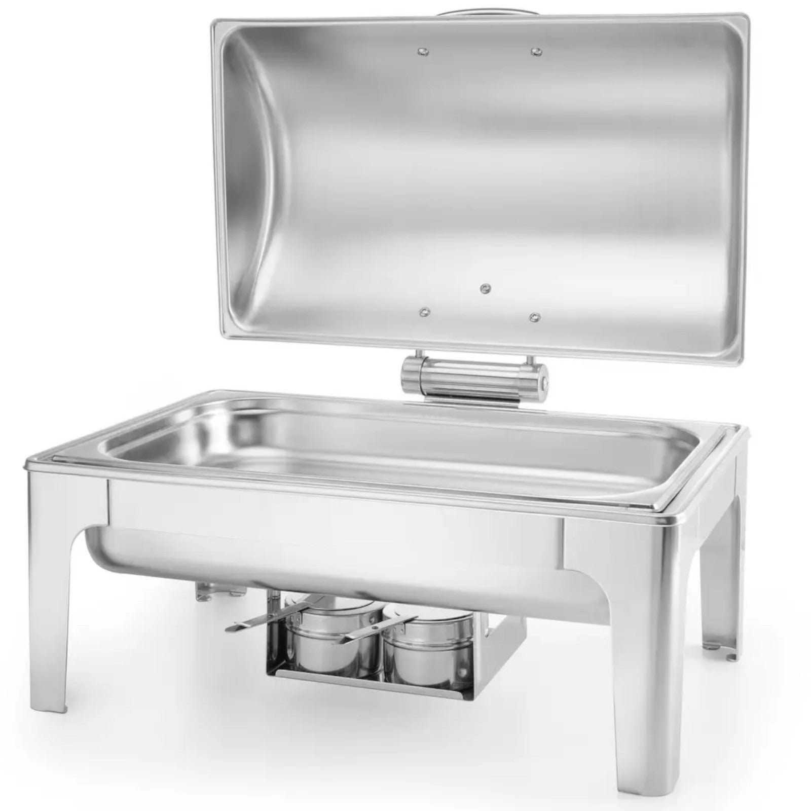 Food Warmers – Food warmer with candle paste, polished steel - Carlat