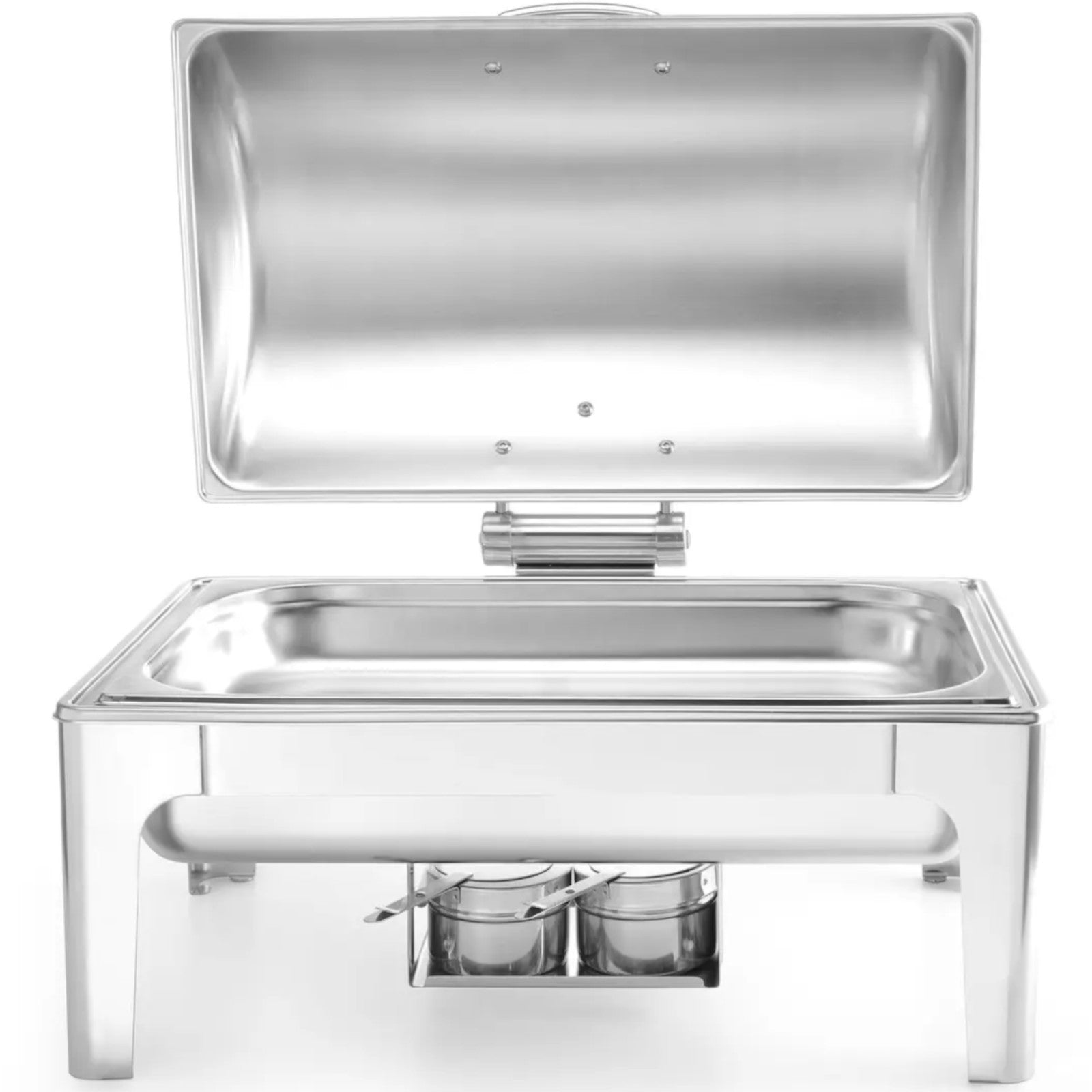 Food Warmers – Food warmer with candle paste, polished steel - Carlat
