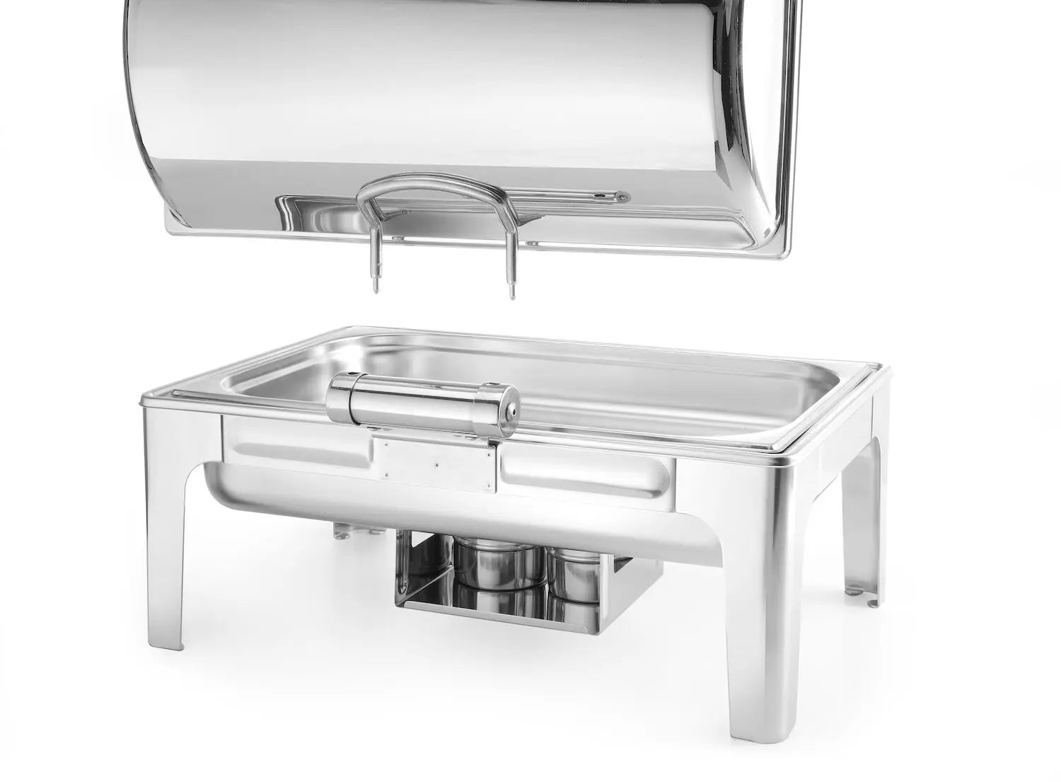 Food Warmers – Food warmer with candle paste, polished steel - Carlat