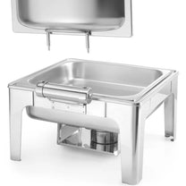 Food Warmers – Food warmer with candle paste, satin steel - Carlat