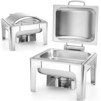 Food Warmers – Food warmer with candle paste, satin steel - Carlat