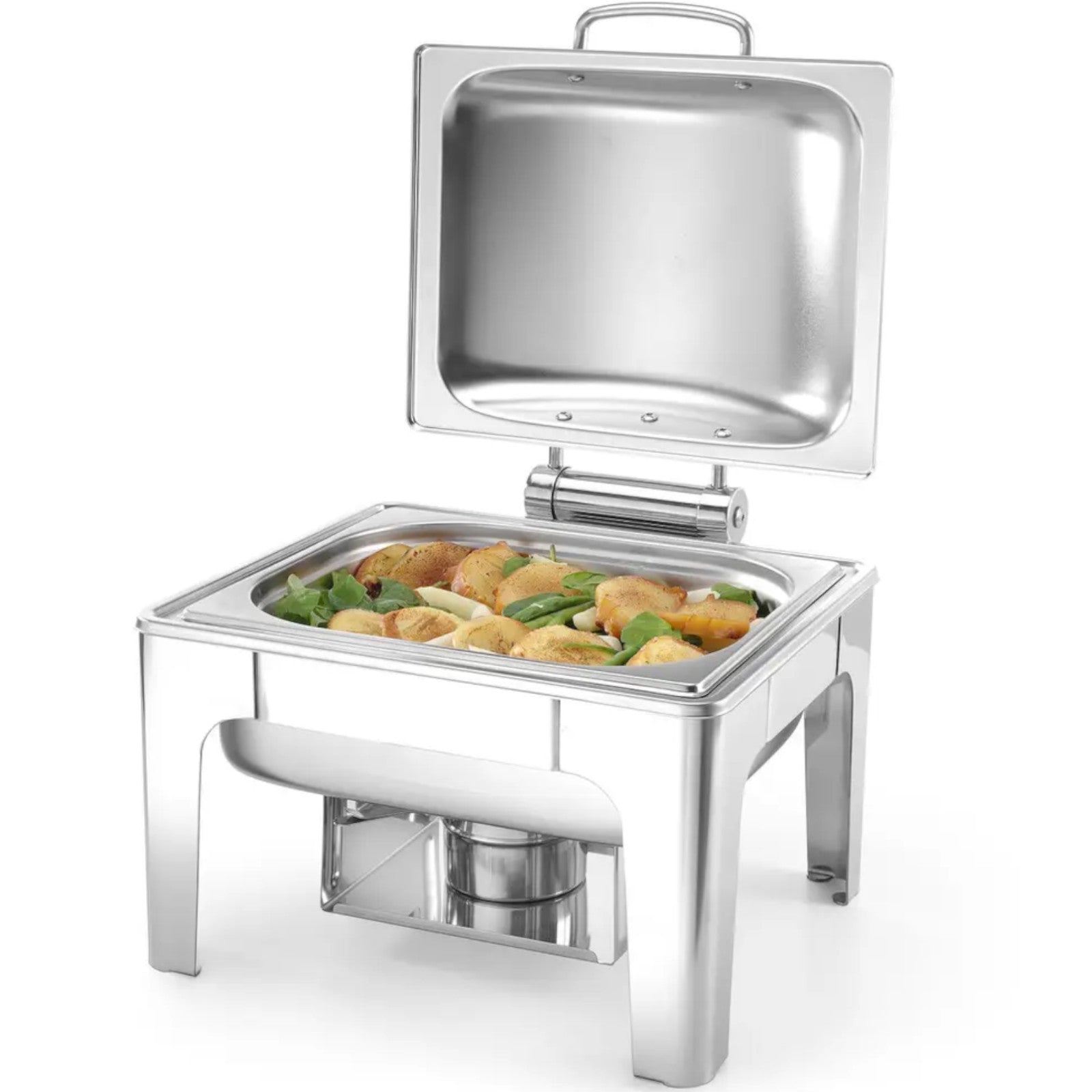 Food Warmers – Food warmer with candle paste, satin steel - Carlat