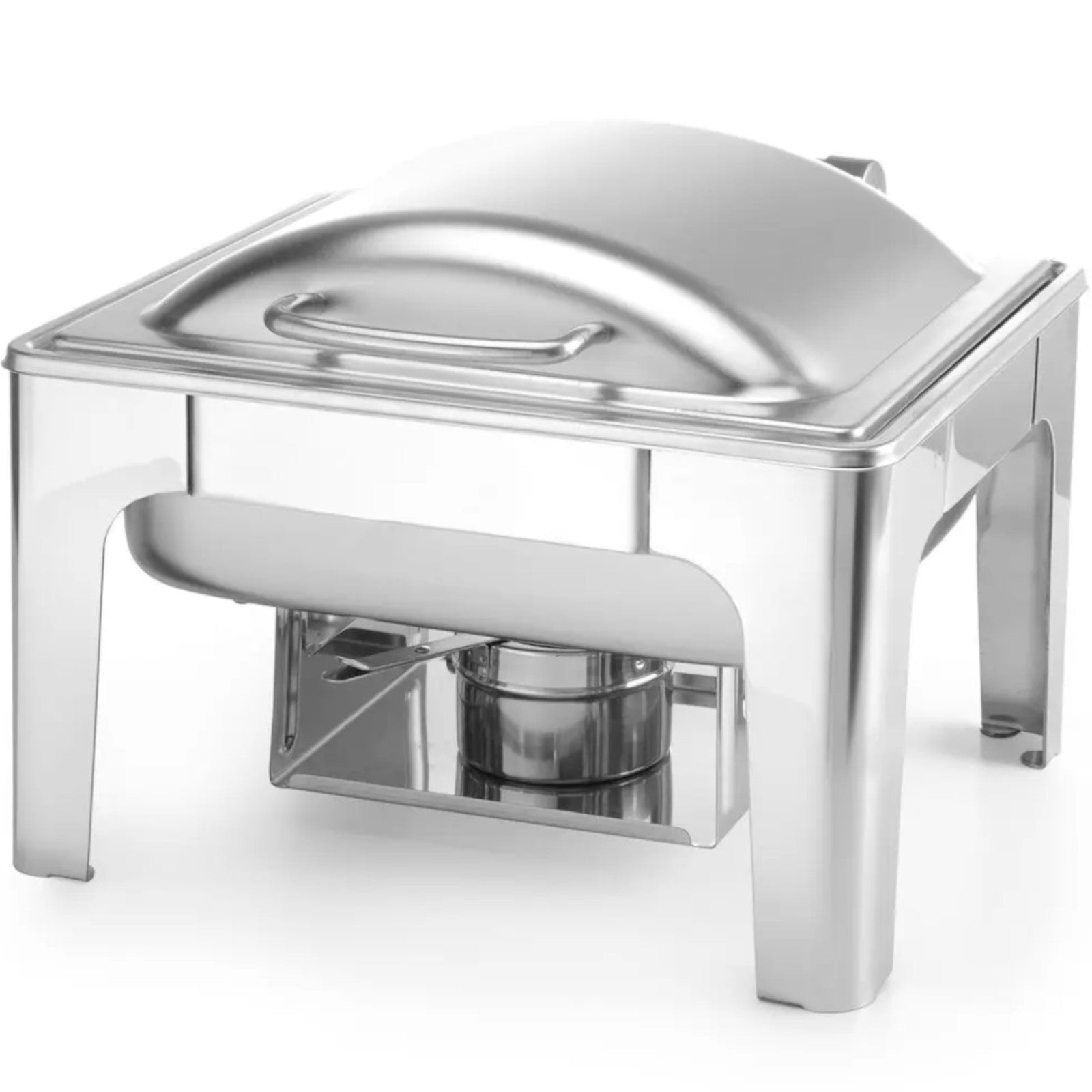 Food Warmers – Food warmer with candle paste, satin steel - Carlat