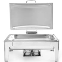 Food Warmers – Food warmer with candle paste, satin steel - Carlat