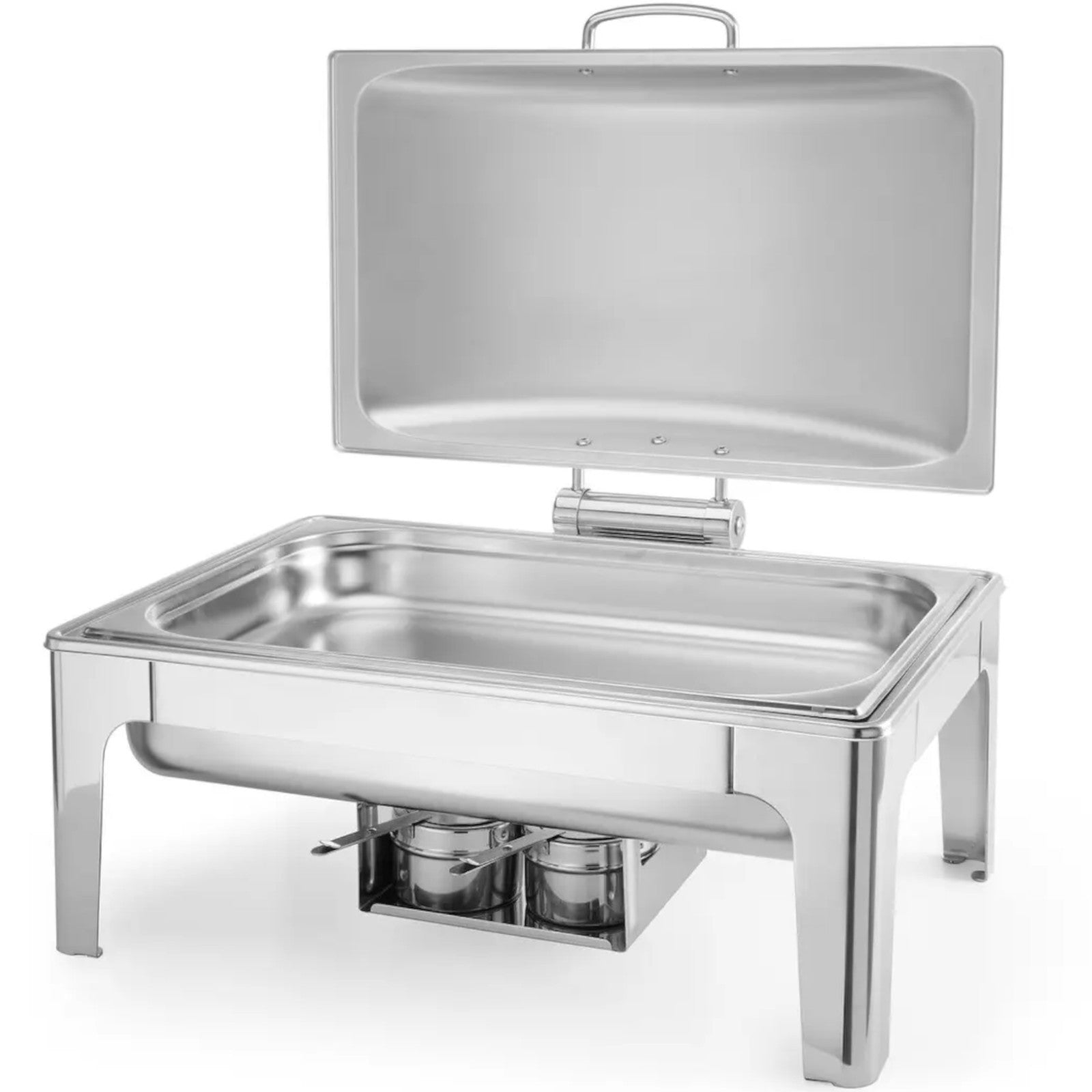 Food Warmers – Food warmer with candle paste, satin steel - Carlat
